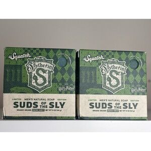 Dr Squatch Harry Potter Slytherin Suds of The Sly Men's Natural Soap 2-Pack